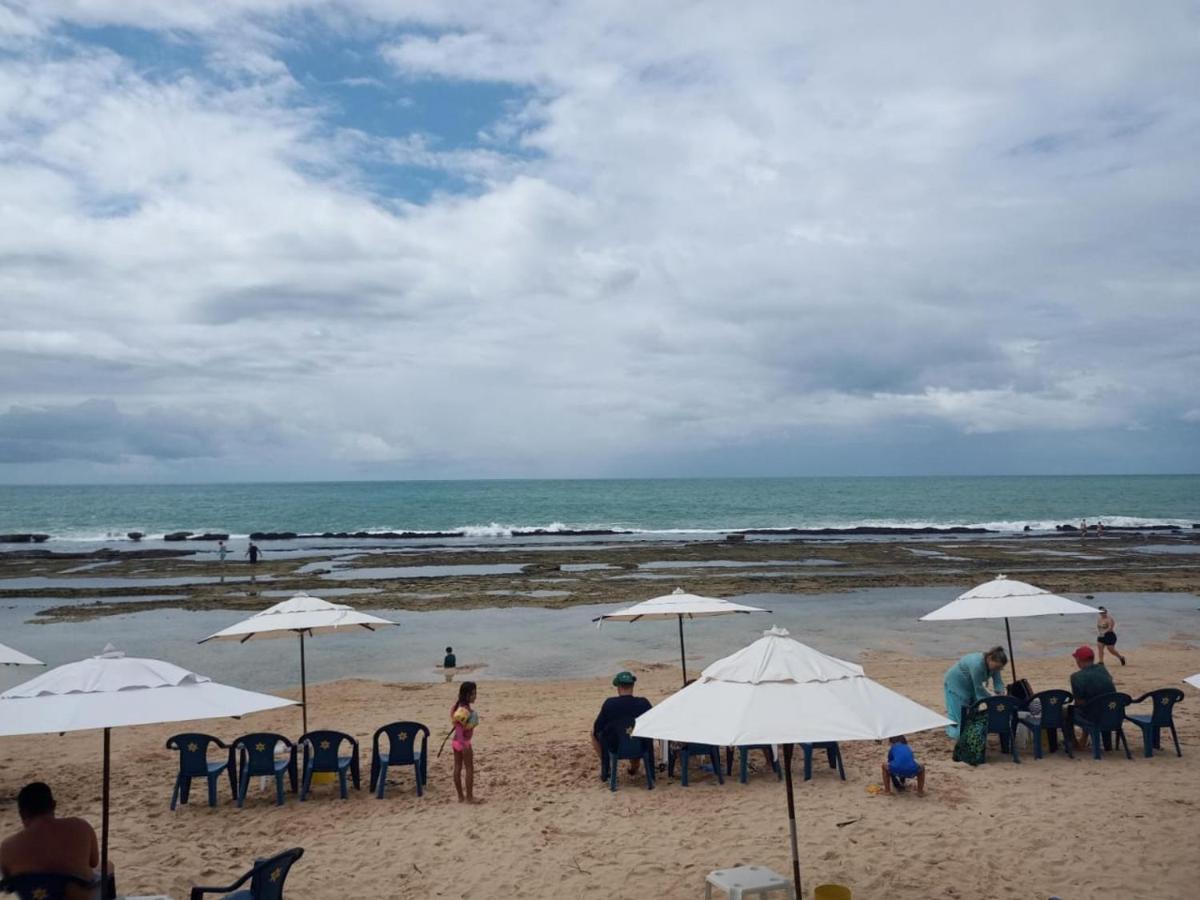 Estudio Marulhos, Varanda Com Vista De Mar E Parque Aquatico, A Beira-Mar Mar De Muro Alto, Com Wi-Fi, Restaurante, Estacionamento E A 10' De Porto De Galinhas Luaran gambar